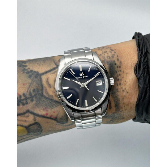 Custom Grand Seiko Mod • Quartz GS SBGP 005 Dark Blue • 39mm